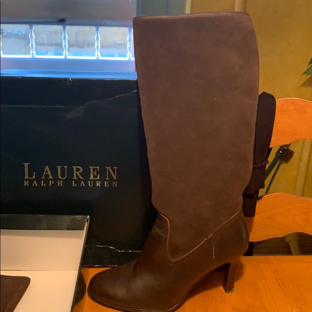 BOOTS  Ralph Lauren suede calf boots